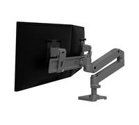 Ergotron - LX Pro Premium Dual Direct Monitor Braccio, VESA Desk Mount - per 2 monitor fino a 27 pollici, 4,1 kg ciascuno - grigio scuro