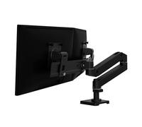 Ergotron LX Pro Premium - Braccio doppio diretto per monitor, supporto da tavolo VESA per 2 monitor fino a 27", 4,1 kg ciascuno - Nero opaco