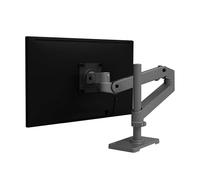 Ergotron - LX Pro Premium Monitor Braccio, Supporto da scrivania per monitor singolo - adatto per monitor di computer ultramandati piatti e curvi fino a 34 pollici, da 4 a 10 kg, VESA 75 x 75 mm o 100
