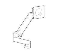 Ergotron LX Pro - Befestigungskit (Monitorarm, Verl?ngerung, Monitor-Schwenkarm, Stangenring, Befestigungsmaterialien) - Konstante Krafttechnologie - f?r Flachbildschirm - Erweiterungskit - Aluminium