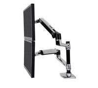 Ergotron LX Series Dual Stacking Arm 61 cm (24") Scrivania Argento [45-248-026]