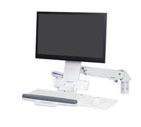 Ergotron Styleview Sit-Stand Combo Arm Bright White Texture 45-266-216