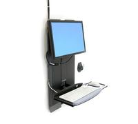 Ergotron StyleView® Vertical Lift, High Traffic Areas 61 cm (24") Parete Nero [60-593-195]