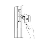 Ergotron Track Mount Bracket Kit Alluminio Alluminio staffa di 97-091