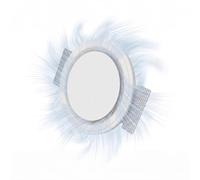 ERGOVENT Coanda - Uscita di ventilazione rotonda senza cornice, valvola a disco da 100 mm con magnete, diffusore verniciabile, diffusore d'aria senza cornice in gesso per soffitti in cartongesso