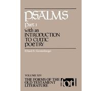 Erhard S. Gerstenberger Psalms (Tascabile) Forms of Old Testament Literature