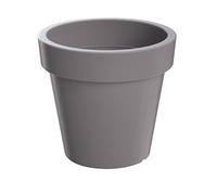 Erhard-Trading Valencia - Vaso per piante in plastica, diametro 24 cm, colore: grigio pietra