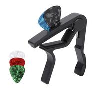 Erhigher Capotasto per chitarra, ad alta resistenza, durevole, leggero, di lunga durata, funzionamento con una sola mano, corda in acciaio per chitarra acustica elettrica classica e basso ukulele