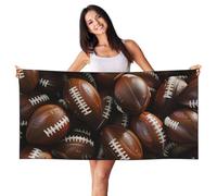 ERhoug Mucchio di palloni da calcio, asciugamano da spiaggia morbido e assorbente, 140 x 70 cm, per piscina, cabana e viaggi