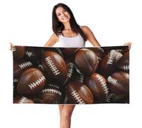 ERhoug Mucchio di palloni da calcio, asciugamano da spiaggia morbido e assorbente, 140 x 70 cm, per piscina, cabana e viaggi
