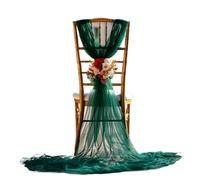 ERHTGUO 10/50pcs Sheer Chair Covers Wrinkle-Free Multipurpose Polyester Mesh Fabric for Birthday Parties Wedding Dessert Table Runners(Color1,50pcs)