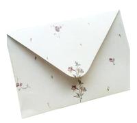 ERHTGUO 10 pezzi elegante piccolo fiore 16 * 11cm busta di carta finestra invito matrimonio regalo