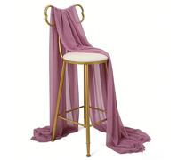 ERHTGUO 10pc Wedding Chair Sash Beauty Tulle Polyester Streamer Hotel Banquet Decoration Cover Tie Ribbon Bow(Bean Pink)