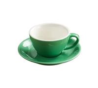 ERHTGUO 150ml Ceramic Mug Latte Art Cup With Saucer For Cappuccino Manual Brew Coffee Shop Barista(S)