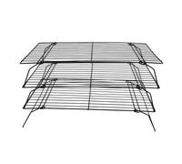ERHTGUO 2 Sizes Stainless Steel Baking Cooling Rack Single Layer Cake Biscuit Bread Grid Tray Barbecue Cookie Pan Household Tools | Three layer