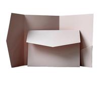 ERHTGUO 20 o 25 pezzi di biglietti d'invito tascabili vuoti fai da te, buste carta for matrimonio, inviti, personalizzati(Pink,25pcs)