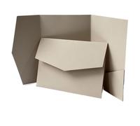 ERHTGUO 20 o 25 pezzi di biglietti d'invito tascabili vuoti fai da te, buste carta for matrimonio, inviti, personalizzati(Beige,20pcs)