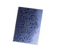 ERHTGUO 25/50 pezzi Laser Cut Invito a nozze Trifold Business Lace Biglietti di auguri Matrimonio Compleanno Festa Regalo Forniture(Purple,50pcs)