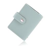 ERHTGUO 26 Card Slots Blocking PU Leather Women Credit Wallet Cute Cards Holder for Cardholder(Green)