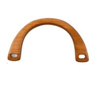 ERHTGUO 2pc Bag Wooden Handles D Shape Handbag Kiss Clasp Purse Frames Handle Replacement Parts DIY Wallet Sewing Brackets Accessories(BS420-Camel-15cm)
