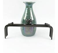 ERHTGUO 2Pcs 20/25cm Metal Square Kiss Clasp Smooth Bead Head Handles Purse Handbag Frame Brackets DIY Hardware Accessories(Black,20cm-2Pcs)