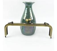 ERHTGUO 2Pcs 20/25cm Metal Square Kiss Clasp Smooth Bead Head Handles Purse Handbag Frame Brackets DIY Hardware Accessories(Brass,25cm-2Pcs)