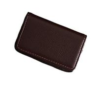 ERHTGUO 2pcs Arrival PU Leather Stainless Steel Men/Women Credit Bank Card Case Metal Box Magnetic Business Holder(Coffee)
