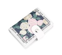 ERHTGUO 2pcs Floral Card Bag Multiple Cards Slots ID Bank Credit Covers for Women Large Capacity Holders(5)