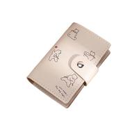 ERHTGUO 2pcs ID Cards Holders Anti Thief Cartton Cat Bank Credit Bus Cover Business Shield Card Holder Coin Pouch Wallets Bag Organizer(Bear)