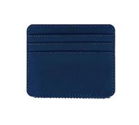 ERHTGUO 2Pcs Pu Leather ID Card Holder Candy Color Bank Credit Box Multi Slot Slim Case Wallet Women Business Cover(Dark blue)