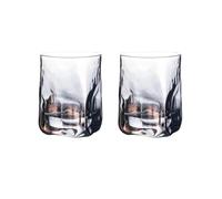 ERHTGUO 2PCS Rainbow Hammered Whiskey Glass, Heavyweight Water, Cup, Juice Wine Drinking Set Of 2(330mlGray 2PCS)