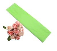ERHTGUO 3pc 45cm Width 5 Meter Sheer Crystal Organza Tulle Roll Fabric for Wedding Show Party Decoration Chair Sashes(Fruit Green)