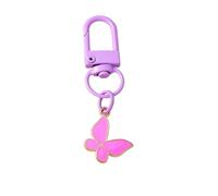 ERHTGUO 4pc Enamel Flower Keychain Women Pearl Key Ring Pendants For Handbag Decor DIY Handmade Chain Gifts(S)