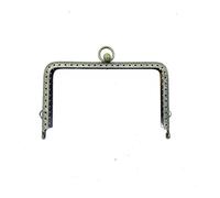 ERHTGUO 4pc Mini Metal Purse Frame Kiss Clasp Vintage Buckle DIY Wallet Sewing Hardware Accessories(Bronze,11cm)