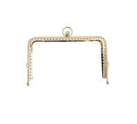 ERHTGUO 4pc Mini Metal Purse Frame Kiss Clasp Vintage Buckle DIY Wallet Sewing Hardware Accessories(Gold,13cm)