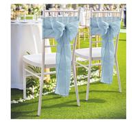 ERHTGUO 4pcs Wedding Chair Decoration Sashes Knot Bands Bows for Party Banquet Event Decors(A-4pcs)