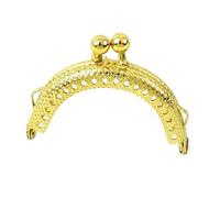 ERHTGUO 5/10Pcs 5cm Embossed Metal Coin Purse Frame Bag Handle Double Ear Wallet Kiss Clasp DIY MouthGold Bags Pendant Accessory(01-Gold,5cm-10Pcs)