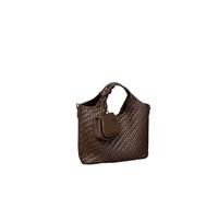 ERHTGUO Basket Bag Soft Leather Crossbody Mother Daughter Handbag Casual Detachable Oulder Strap(Color4)