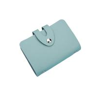 ERHTGUO Business Card Holder Wallet Women Black/pink/blue/green/red/brown Bank/ID/Credit 24 Bits Case(Green)