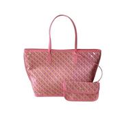 ERHTGUO Faionable Retro Plaid Print Large Tote Bag Practical Commuter Handbag Single Oulder Casual Simple Sle PU Leather(Pink large)