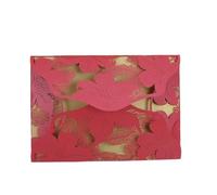 ERHTGUO Invito a nozze creativo vuoto a giglio for gli ospiti Carta for il banchetto(Red)