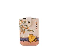 ERHTGUO Laminated Concealed Mini Card Wallet Pull-out Type RFID Blocking ID Holder 6 Pockets PU Leather Business Case(1)