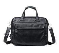 ERHTGUO Men Briefcases Leather Handbag 15.6" Laptop Messenger Shoulder Bag For Documents Men's Business Totes