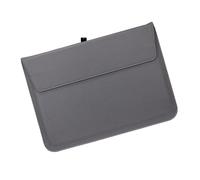 ERHTGUO PU Leather Men's And Women's Laptop Case Bag 13/15 English Computer Stand(13in-grey)