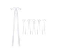 ERHTGUO Satin Weeding Chair Bows with Long Tails 43.3In Aisle Sashes Draping Ribbons Wedding Bridal Shower Events Paty Decor(5pcs)