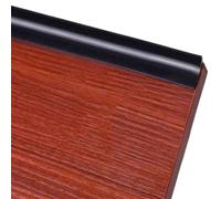 ERHTGUO Striscia di Tappo dell'Acqua in Silicone Flessibile for Controsoffitto della Cucina Che Mantiene La Diga Doccia del Bagno Barriera(Black,400cm)