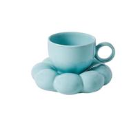 ERHTGUO Sunflower Coffee Mug Ceramic Cloud Cup Decorative Saucer Afternoon Tea Water Office Decor Home Drinkware(Color 4)
