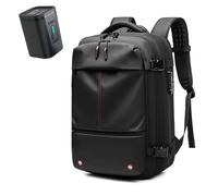 ERHTGUO Travel Men 17 Inch Laptop Backpack Vacuum Compression Business Large Capacity School Expand Outdoor(Black-Pumps)