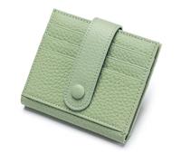 ERHTGUO Ultra-thin Genuine Leather Female Wallets Multifunction Small Soft Cowhide Coin Purse Card Holder Money Bag for Women(Green)