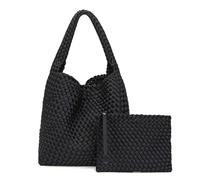 ERHTGUO Waterproof Large-capacity Single Shoulder Bag, Versatile Mother-daughter Underarm(Black)